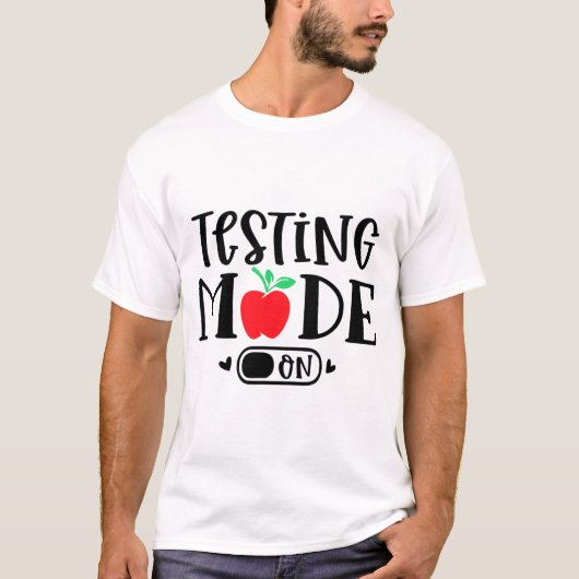 modus op de laatste dag van de schooltestdag leraa t-shirt (Voorkant)