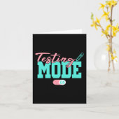 Modus Op Laatste Schooldag Testdag Leraar Student Kaart (Gele Bloem)