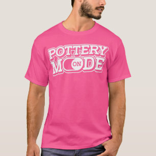 Modus voor aardewerk op hobby-keramische handtjest t-shirt