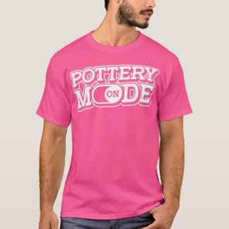 Modus voor aardewerk op hobby-keramische handtjest t-shirt