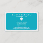 modusballon (aanpasbare kleur) visitekaartje (Achterkant)