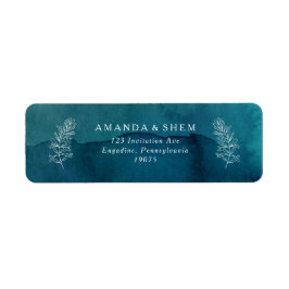 Mody Ocean Waterverf Return Address Label