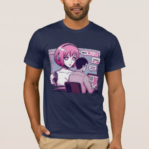 Moe 萌え I Love Chatbots AI Robots Futuristisch Ontw T-shirt
