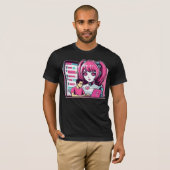 Moe 萌え Ik hou van chatbots Ai-robots futuristisch  T-shirt (Voorkant volledig)