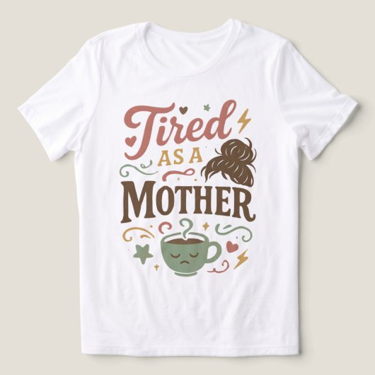 Moe als een Moeder Retro Moederdag Mama Cadeau Tri-Blend Shirt (Design voorkant)