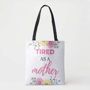 Moe als een moeder zwart tote bag