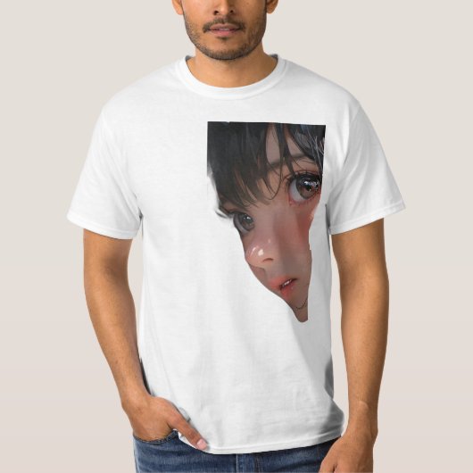 Moe Anime Meisje T-shirt (Voorkant)