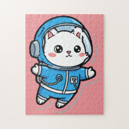 Moe astronaut kat aangepaste foto legpuzzel
