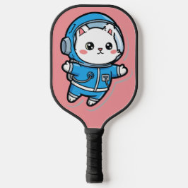 Moe astronaut kat op maat gemaakte foto pickleball paddle