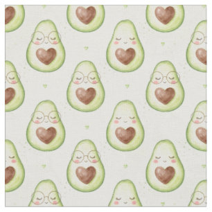 Moe Avocado-hartzonnebril Naadloos Patroon Stof