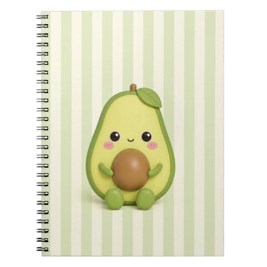 Moe Avocado Spiral Notebook Notitieboek (Voorkant)