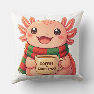 Moe Axolotl Kerst Koffie Worp Kussen
