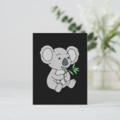 Moe Babekoala Met Eucalyptusbladeren Briefkaart (Staand voorkant)