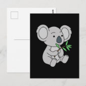 Moe Babekoala Met Eucalyptusbladeren Briefkaart (Voorkant / Achterkant)