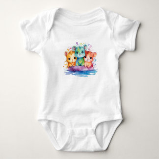 Moe Babyhamster Body – Kleurrijke Cartoon Romper