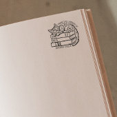 Moe bibliotekaarkattenhuis rubberstempel