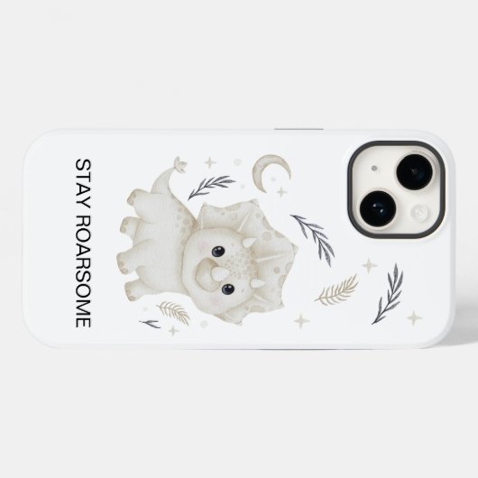 Moe Boho Dinosaur Kinderen Aangepaste iPhone Hoesj Case-Mate iPhone Case (Achterkant (horizontaal))