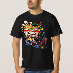Moe bowl Ramen Roeimachine Fitness Cartoon T-shirt