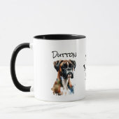 Moe boxerhond in cadeaudoosje Oma's wandelmaatje Mok (Links)