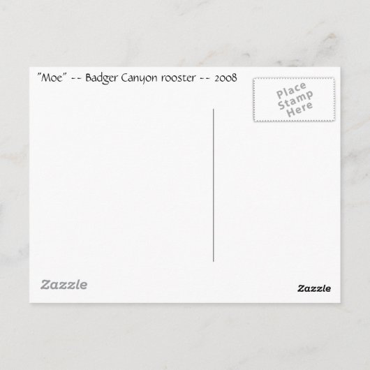 "Moe" Briefkaart (Achterkant)