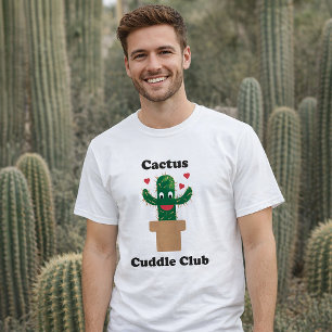 Moe Cactus Knuffelclub T-shirtontwerp met Harten T-shirt