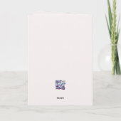 Moe Chatbot Love Vrouw + Robot Christmas Feestdagen Kaart (Achterkant)