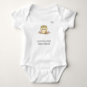 Moe Chibi Babyuil T-shirt met eigen naam