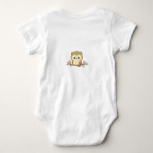 Moe Chibi Babyuil T-shirt met eigen naam (Achterkant)