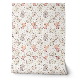 Moe Chibi Kat Patroon - Kinderen Kawaii Kitten Ont Behang