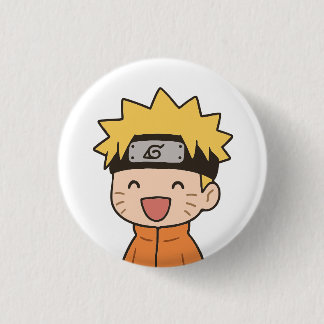 Moe Chibi Ninja Knopspeld - Kawaii Anime Stijl 1 Ronde Button 3,2 Cm