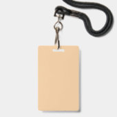 Moe Corgi-hond met gepersonaliseerde naam Badge (Achterkant met lanyard)