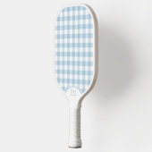 Moe cute gingham preppy stoffige blauwe pickleball paddle (Links)