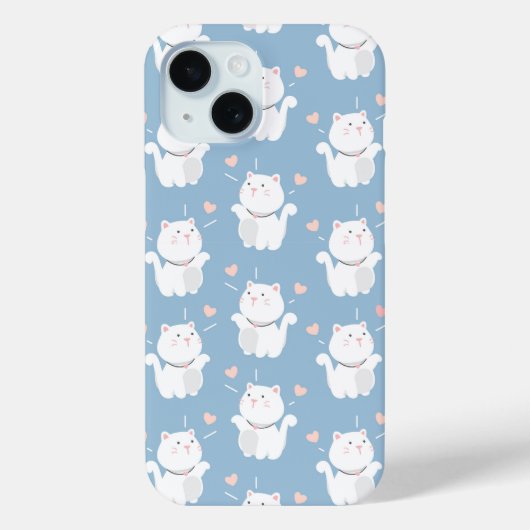 Moe design van kattenpatroon Case-Mate iPhone case (Achterkant)