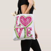 Moe design van watermeloen-liefdeshart tote bag (Dichtbij)
