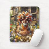 Moe en Whimsical Poolse Kippenhok Muismat (Met muis)