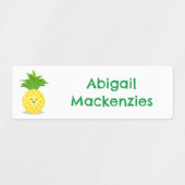 Moe fruit ananas cartoon gepersonaliseerd  labels (Design 1)