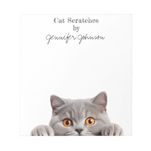 Moe Fun Cat Notitieblok (Voorkant)