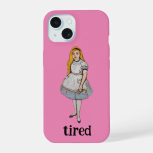 Moe Fun Citaten Alice in Wonderland Roze Meisje iPhone 15 Case