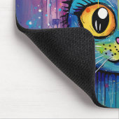 Moe Fun Kitty Kat Mixed Media Dierentuin Muismat (Hoek)