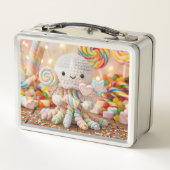 Moe gehaakte octopus Candy Land gepersonaliseerd (Achterkant)