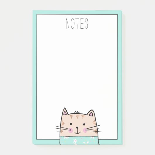 Moe geïllustreerde kat post-it® notes (Voorkant)