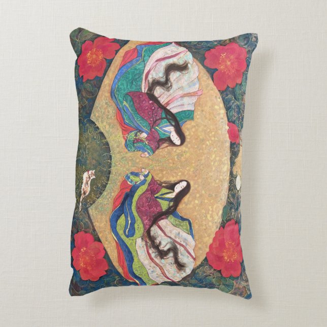  Moe: Heian Princess Fairies Accent Kussen (Achterkant (Verticaal))