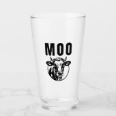 Moe ik ben een koe grappige boerderij glas (Voorkant)