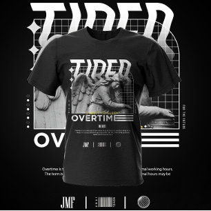 Moe Ik wil overuren slapen T-shirt