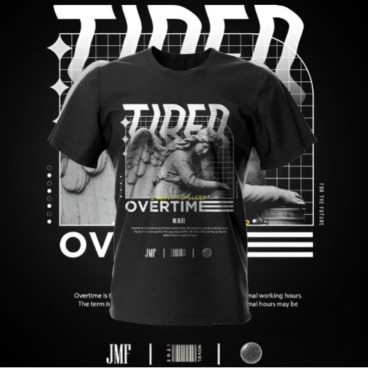 Moe Ik wil overuren slapen T-shirt