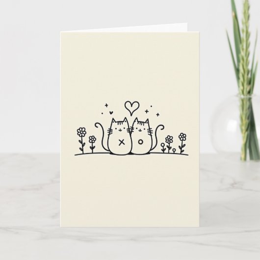 Moe kaart voor kattenkoppel (Voorkant)