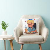 Moe kantoormedewerker Cartoon – Funny Coffee & Wor Kussen (Stoel)