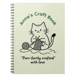 Moe Kat Breiambacht Boek Lichtgroen Design Notitieboek