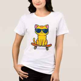 Moe Kat Ontwerp – Aardige Kunst Tri-Blend Shirt