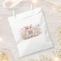 Moe Kawaii Aangepaste QR Code Kat Pastel Roze Bloe